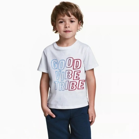 Baby Boys White Embroidered Graphic Print Crew Neck Short Sleeve T-Shirt - Picture 1 of 2